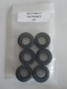 MS35489-17 GROMMET RUBBER 5/8" ID X 1-1/8" OD - Lot of 6 - Picture 1 of 4