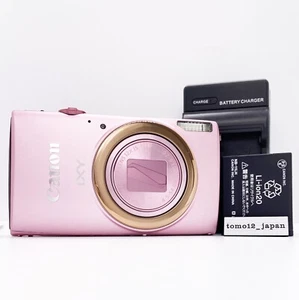 Canon Ixy 630 pink PowerShot ELPH 340 HS 16.1MP 12x Zoom Digital Camera 1DayShip - Picture 1 of 14