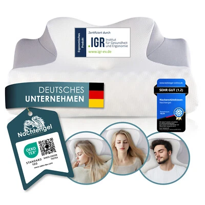 Nackenstützkissen Orthopädisches Memory Foam Kopfkissen Ergonomisch B-Ware! - Bild 1 von 4