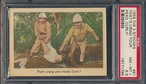 1959 FLEER THE 3 STOOGES #91 THAT'S USING YOUR HEAD CURLY... PSA 8.5 NM-MT+ - Picture 1 of 2