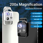 Apexel 200 powiększenie telefon komórkowy mini mikroskop obiektyw klips z LED CPL