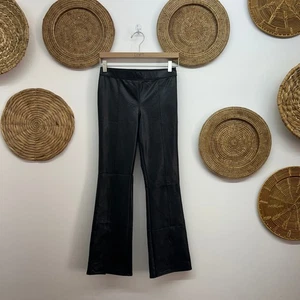 Abercrombie Kids Black Faux Leather Slit Pants Girls 13/14 - Picture 1 of 5