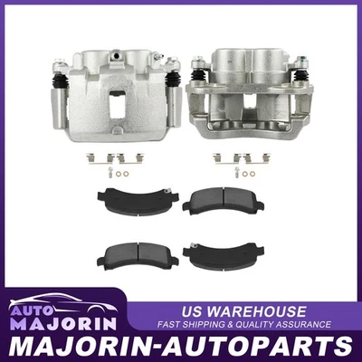 Fits CHEVROLET EXPRESS 2500 3500 2x Rear Brake Calipers w/ Ceramic Pads Foto 1 de 4
