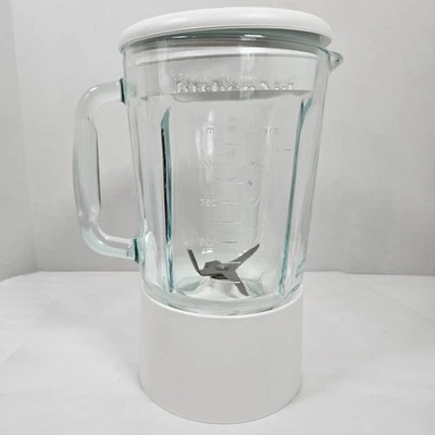 KitchenAid Ultra Power White 40oz 5 Cup Glass Blender Jar w/ Lid KSB5WH - Image 1 of 4