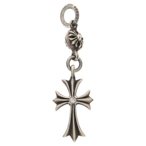 CHROME HEARTS CUORI CROMATI 1B TNY CH CRS 1DIA 1 SFERA CROCE PICCOLA DOPO DIAMANTE CHARM Usat