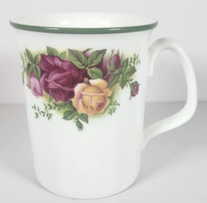 Royal Albert Old Country Roses Kaffeebecher Tasse grüner Rand EUC Floral - Bild 1 von 9