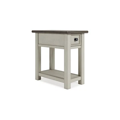 Bolanburg | Farmhouse Chair-Side End Table – USB Charging Ports, Drawer, Two-... - Image 1 of 4
