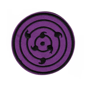 Rinnegan - Sasuke Uchiha Versión Bordado Hierro En Parche - Imagen 1 de 2