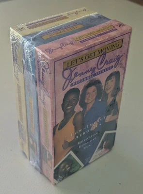 Jenny Craig Personal Fitness VHS Tapes 3 Pack Let's Tone Get Started Get Moving - Image 1 of 4