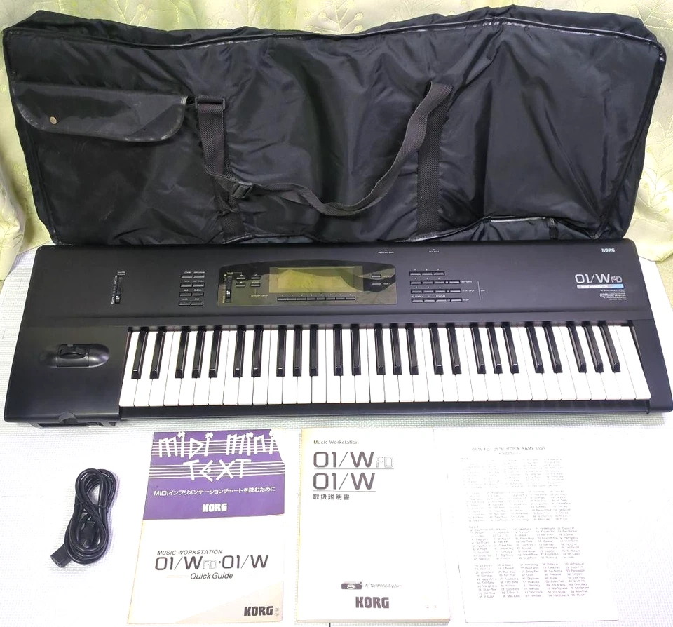 KORG 01/W FD Music Workstation Synthesizer Made in Japan JP - Image 1 of 4