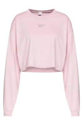 Sudadera corta mujer Reebok CL Wide rosa M - Imagen 1 de 4