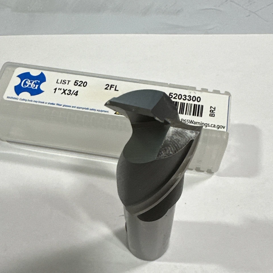 OSG 5203300 Sq. End Mill,Single End,Cobalt,1" 2TWP3 - Image 1 of 3