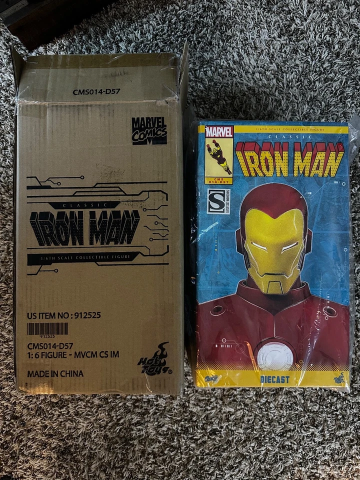 Hot Toys CLASSIC IRON MAN •DIECAST CMS014-D57 •COMICS •US SELLER •Origins - Image 1 of 1