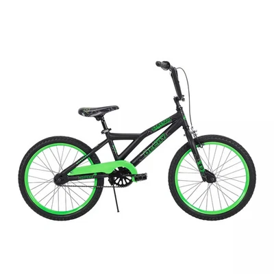 HUFFY DECAY KIDS' BIKE - 20" WHEELS - SINGLE-SPEED - BLACK/NEON GREEN - Image 1 of 4