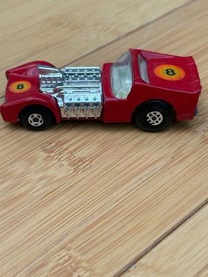 ERROR 1970 MATCHBOX LESNEY SUPERFAST 19 RED ROAD DRAGSTER IVORY INTER METAL BASE - Image 1 of 4