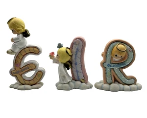 Menge 3 Vintage Precious Moments Alphabet Figur Buchstaben E, I, R - Bild 1 von 22