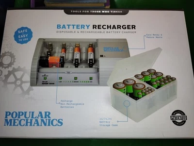 Cargador de batería desechable y recargable Popular Mechanics Foto 1 de 2