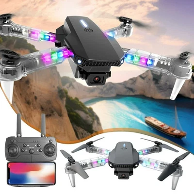LED Mini Drohne Für Kinder mit 2 Akkus RC Quadrocopter Spielzeug Drone Kamera - Bild 1 von 4