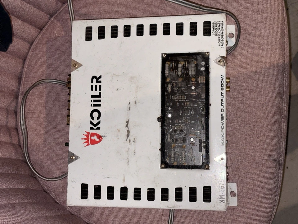 Amplificador Coche Koiiler XM-7676 2 Canales 600w Puenteable Paso Alto/Bajo Crossover Foto 1 de 1