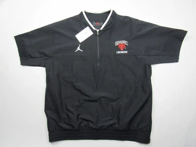 全新带标签 Nike Air Jordan Brown University Bears 长曲棍球教练 热身 男式 L 黑色 — 第 1/4 张图片