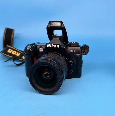 Nikon F80 35mm SLR Film Camera with 28-80mm Lens, Black - Tested - Image 1 of 4