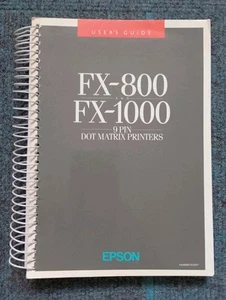 Guide de l'utilisateur de l'imprimante Epson FX-800 et FX-1000 - Photo 1/4