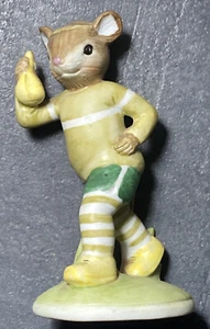 VINTAGE LEFTON China Mouse FIGURINE 04461 - Striped Socks Squash - Picture 1 of 11