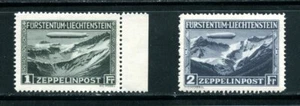 LIECHTENSTEIN C7 - C8 Zeppelin MNH 1931 CV $565 - Imagen 1 de 5