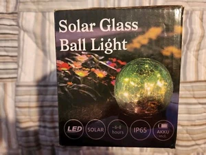 Solar Glass Ball Light 2 Pack - Picture 1 of 2