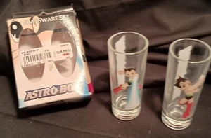 Astro Boy Tezuka Glassware Set  Glasses Neca Never Used Rare 2004 - Picture 1 of 2