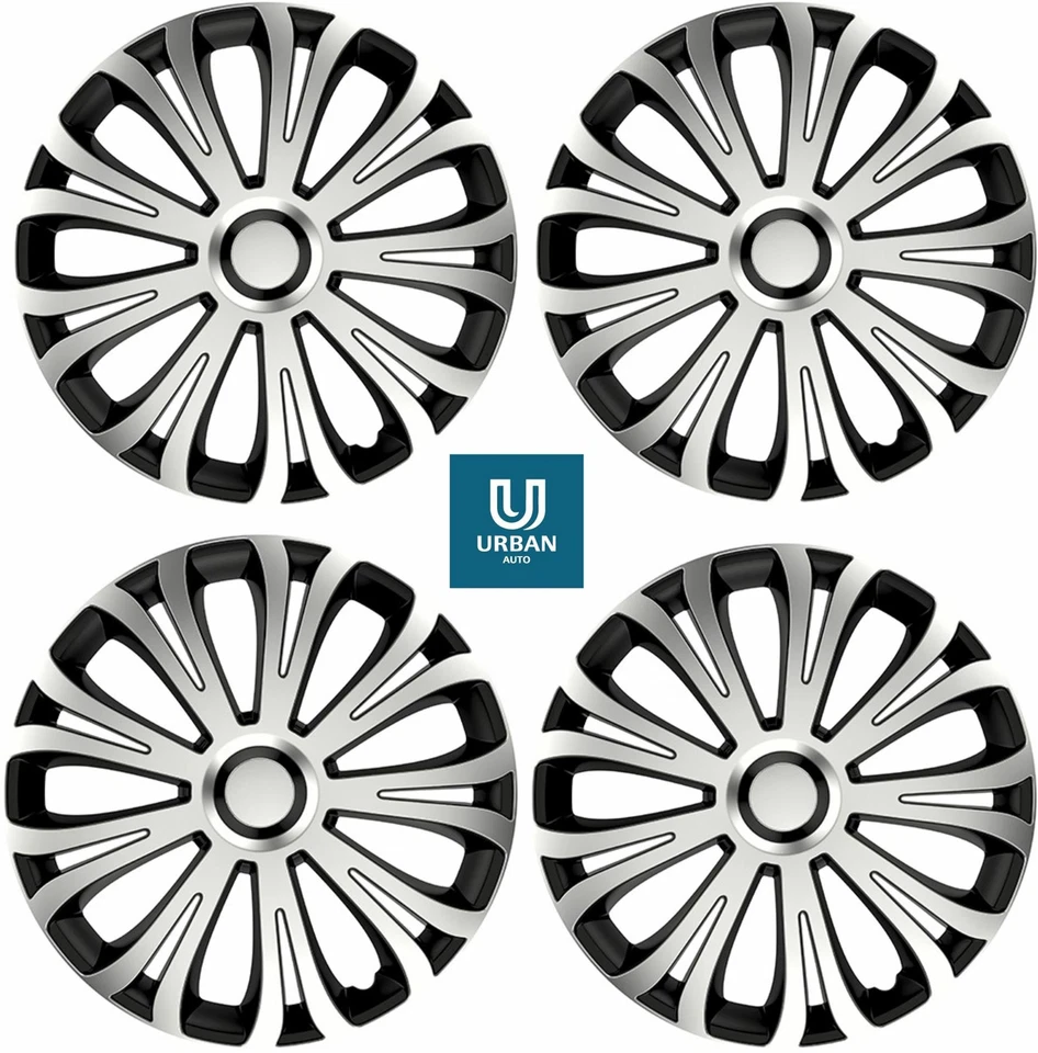 Wheel Trim Cover Inferno 14" To Fit Audi Q3 Silver/Black Set Of 4 - Image 1 of 4