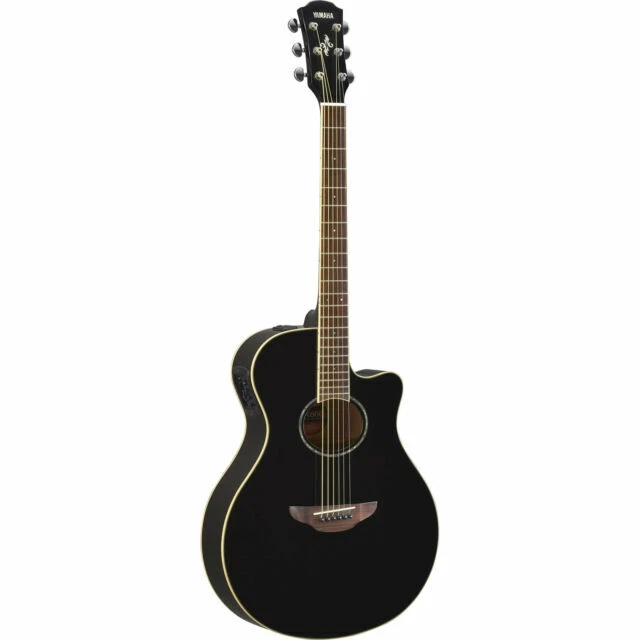 Yamaha Thinline Acoustic-Electric Guitar - Black