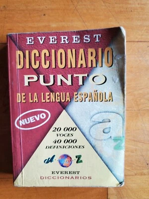 Everst Diccionario Punto De La Lengua Espanola 20,000 Voces - Image 1 of 4