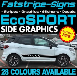 para adaptarse a CALCOMANÍAS DE GRÁFICOS FORD ECOSPORT ST LINE TITANIO ZETEC - Imagen 1 de 2