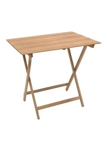 Tavolo da Giardino Pieghevole in Legno Portatile Tavolino per Pic Nic Esterno - Foto 1 di 4