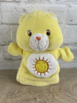 Care Bears Funshine Bear Hand Puppet Plush 8" 2003 Play Along Stuffed Animal Toy - Image 1 of 4