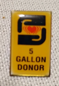 RED CROSS FIVE Gallon Blood Donor Lapel Pin NICE COLLECTABLE OR GIFT!!! - Picture 1 of 1