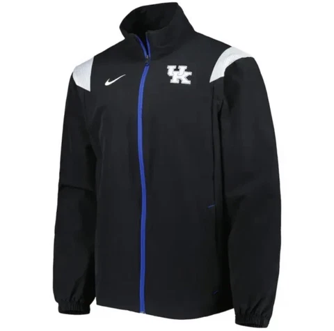 Nike Men's Kentucky UK Wildcats Full Zip On Field Jacket Black DN6235 010 Large Cover