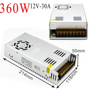 AC 100V-240V TO DC 12V 30A Switch Power Supply Driver Adapter LED Strip Light - Picture 1 of 4