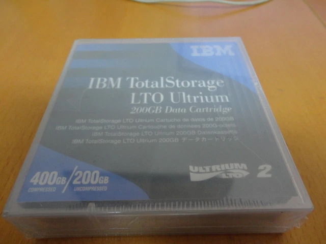 NEW IBM Sealed LTO2 Ultrium2 200/400Gb Tape Cartridge 08L9870  - Image 1 of 1