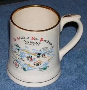 WADE CERAMICS - Island of New Providence, Nassau, Bahamas Coffee Cup - Picture 1 of 1
