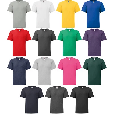 FRUIT OF THE LOOM Unisex Kinder Kids Iconic T-Shirt Oberteil