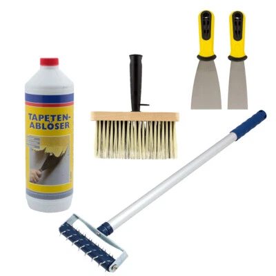 Profi Tapetenentferner Set Spachtel Tapetenablöser Quast Nagelwalze - Bild 1 von 4