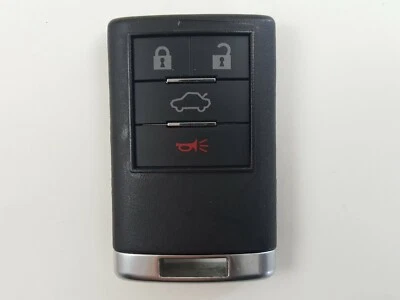 ORIGINAL CADILLAC DTS CTS 08-13 KEY LESS ENTRY REMOTE FOB DRIVER-1 ALARM GM USA  - Image 1 of 4