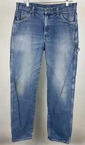 Pantalones de mezclilla DICKIES Painters 34x34 carpintero pátina perfectamente descolorida ropa de trabajo grunge - Imagen 1 de 15
