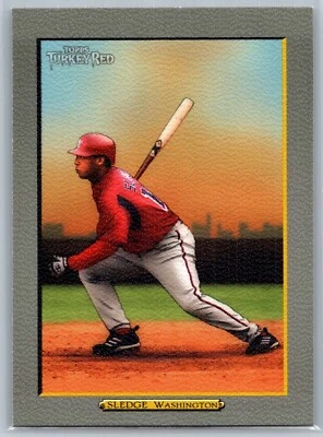 2005 TOPPS TURKEY RED BASEBALL 224 TERRMEL SLEDGE NATIONALS - Image 1 of 2