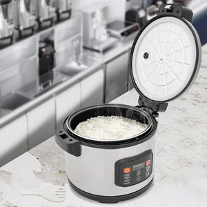 Arrocera comercial de cocina 60 tazas olla antiadherente 13L 24H mantener caliente restaurante - Imagen 1 de 24