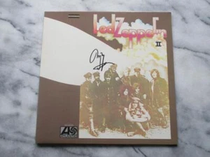 Jimmy Page autographed record jacket Led Zeppelin II No record - Picture 1 of 4