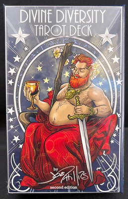 Baraja de cartas del Tarot Diversidad Divina de Joe Phillips, nueva sin abrir tirada limitada Foto 1 de 4