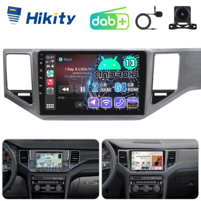 DAB+ CarPlay 2+64GB Android Radio Für VW Golf Sportsvan mit Navi WIFI BT Kamera - Bild 1 von 4